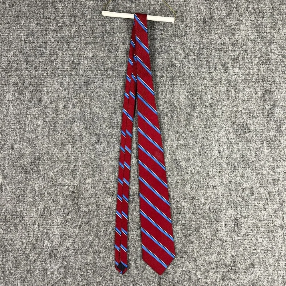 Brooks Brothers 345 Tie Mens Silk USA Red‎ Striped 56